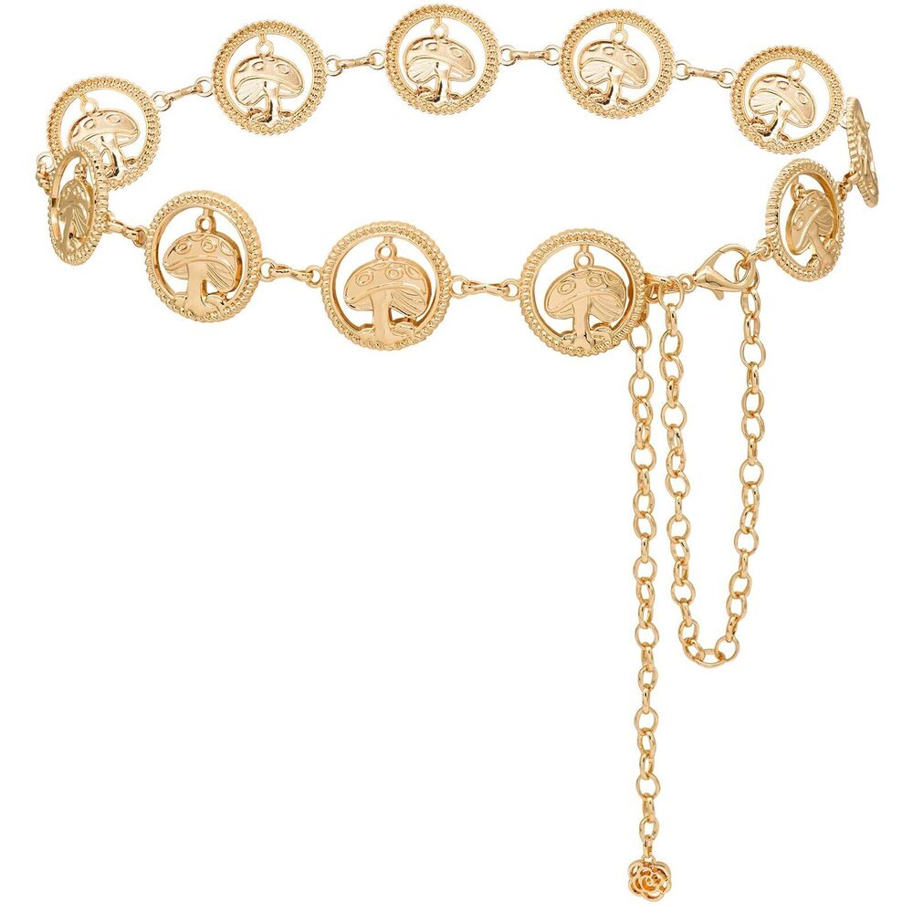 5345 Metal Waist Chain For Women Chunky Belly Link Belt Dresses